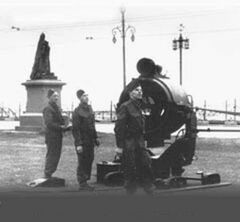 Searchlight at Warrior Square WW2